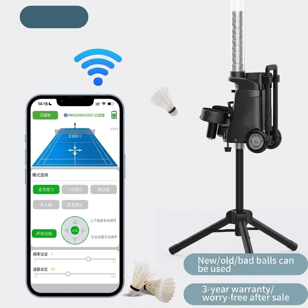 Автоматический податчик волано – обзор и цена Feeder Machine Badminton
